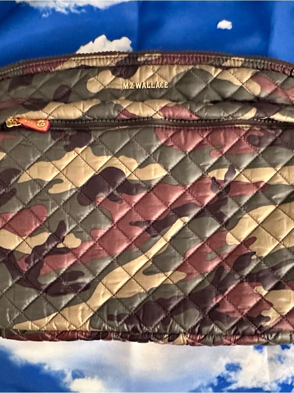 MZ Wallace Metro Laptop Sleeve Quilted Camouflage - Picture 4 of 6